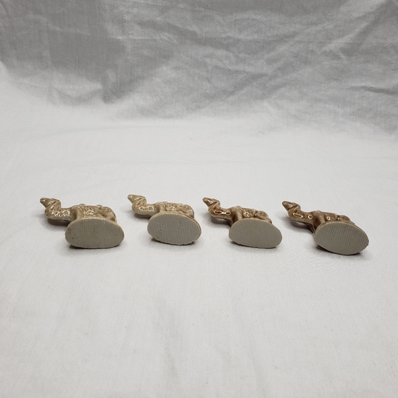 4 Wade England Miniature Figurines Camel Caravan Vintage Tetley Tea Promotionals - Picture 5 of 5